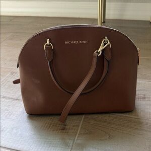 Michael Kors Brown Leather Satchel